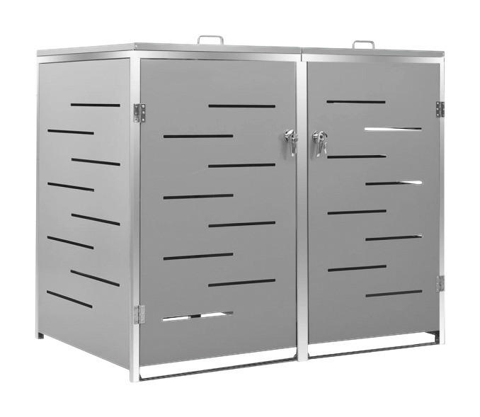 VidaXL Mülltonnenbox grau Mülltonnenbox - grau - VidaXL