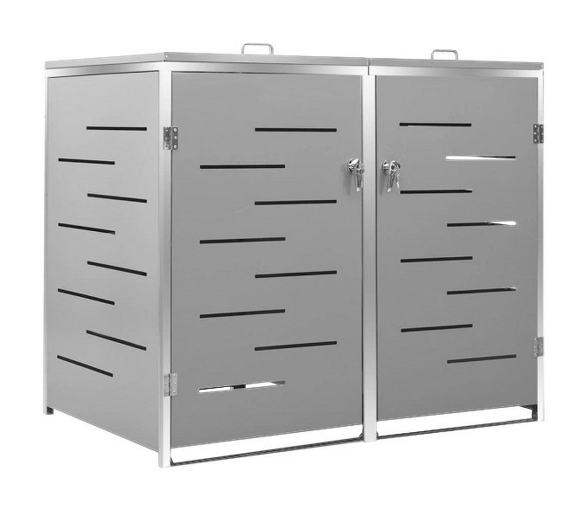 VidaXL Mülltonnenbox grau Mülltonnenbox - grau - VidaXL