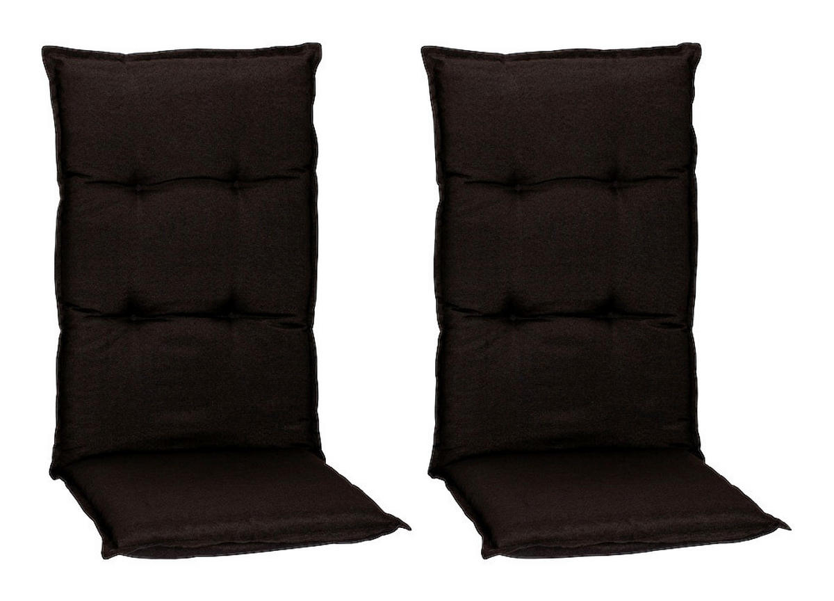 Beo Saumauflage für Hochlehner Trier grau Polyester-Mischgewebe B/H/S: ca. 46x118x8 cm 2er Set Trier - grau (46,00/118,00cm) - Beo