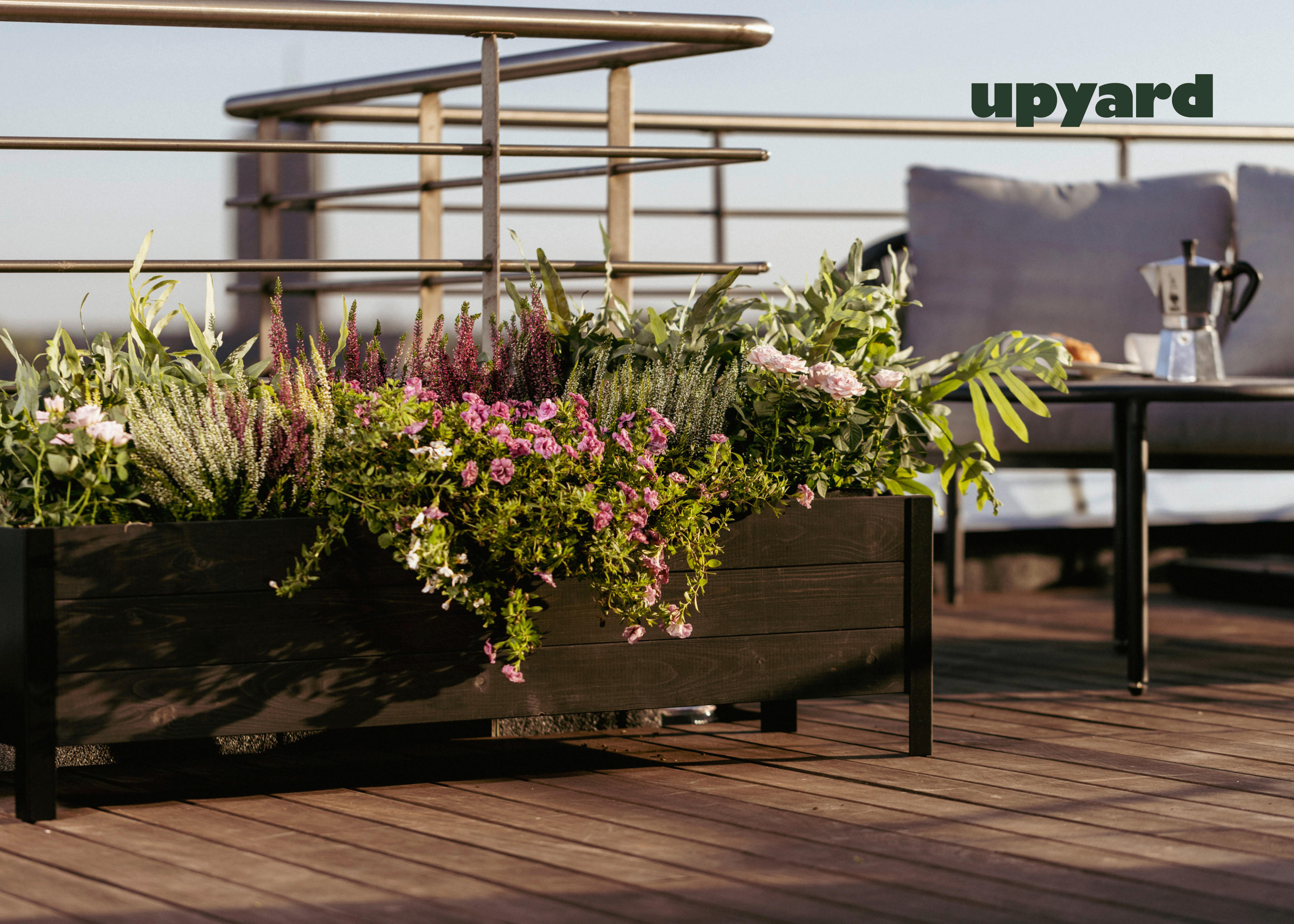 Thumbnail - UPYARD Hochbeet MODERN schwarz Holz B/H/L: ca. 36x32x118 cm