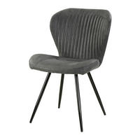 Stuhl  anthrazit Vintage B/H/T: ca. 54x86x64 cm Düren_Stuhl - schwarz/anthrazit (54,00/86,00/64,00cm)