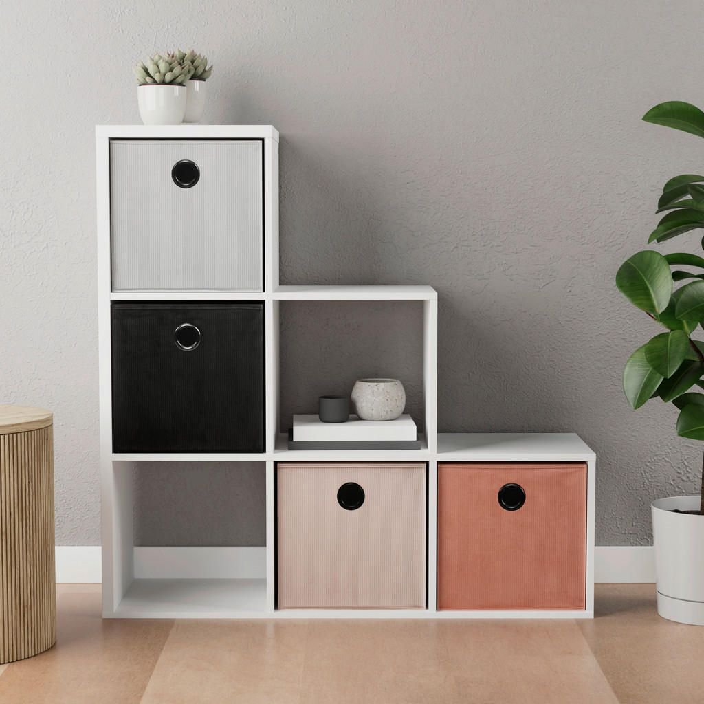 Thumbnail - Stufenregal Max Step weiß B/H/T: ca. 106x107x33 cm