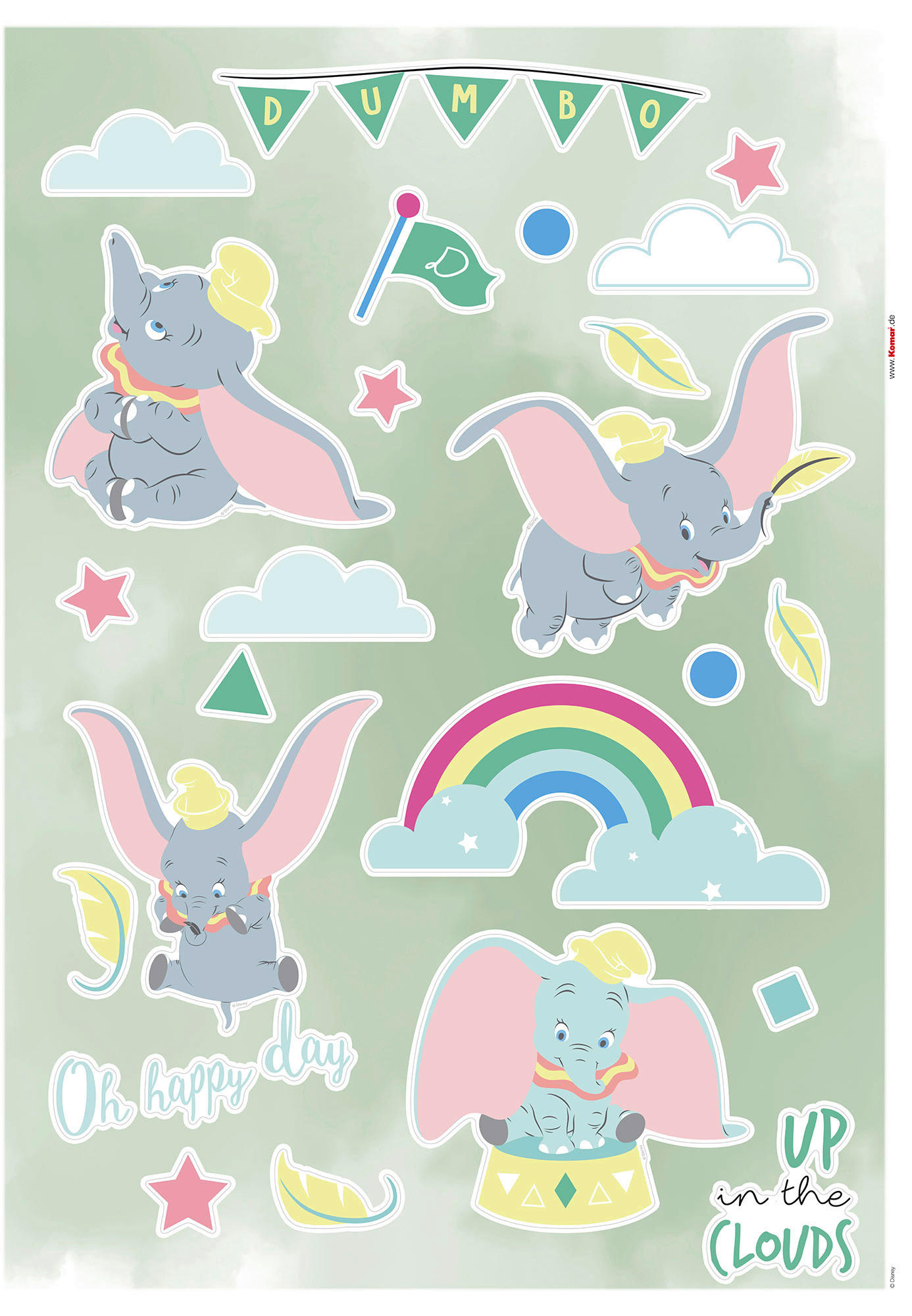 Komar Wandtattoo Dumbo Daydream Disney Dumbo Daydream B/L: ca. 50x70 cm