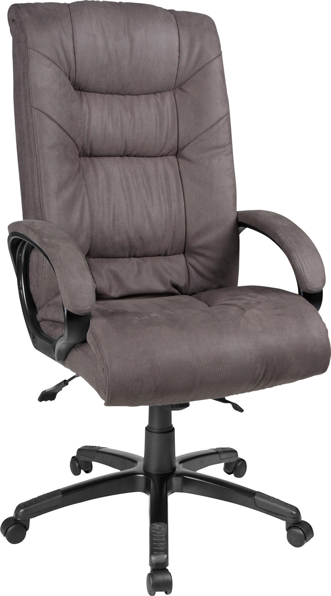 XXL-Chefsessel Leer braun Leer - braun/schwarz