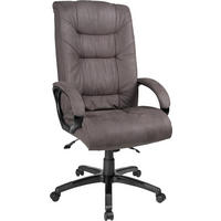 XXL-Chefsessel Leer braun Leer - braun/schwarz