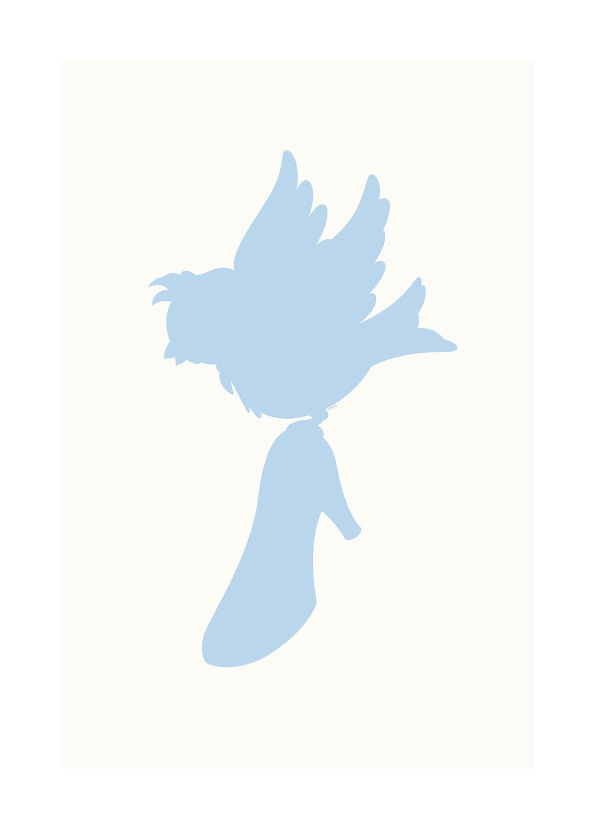 Komar Poster Cinderella Bird Disney B/L: ca. 50x70 cm Cinderella Bird - (50,00/70,00cm) - Komar
