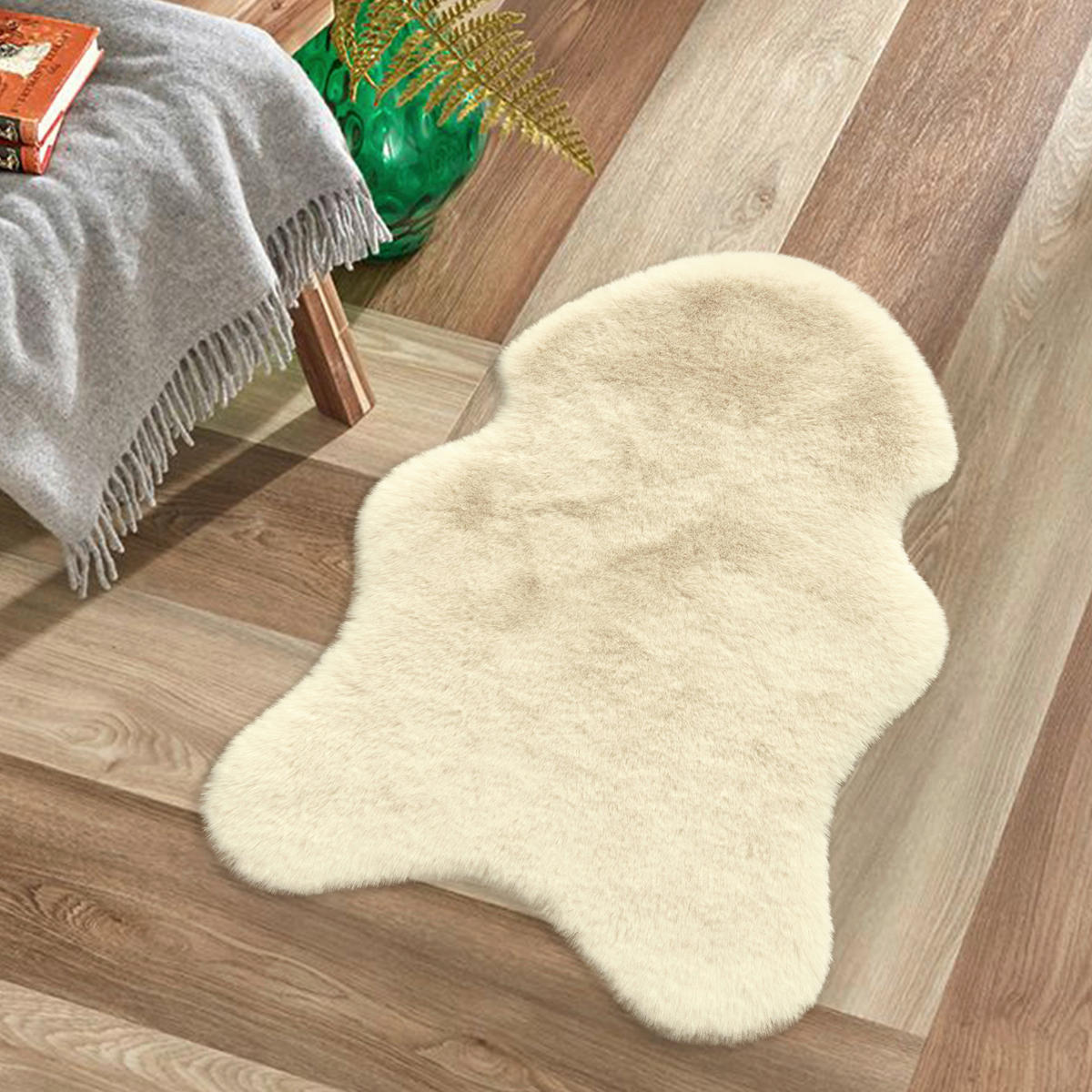 Fellimitat Moya beige B/L: ca. 40x57 cm Moya - beige (40,00/57,00cm)