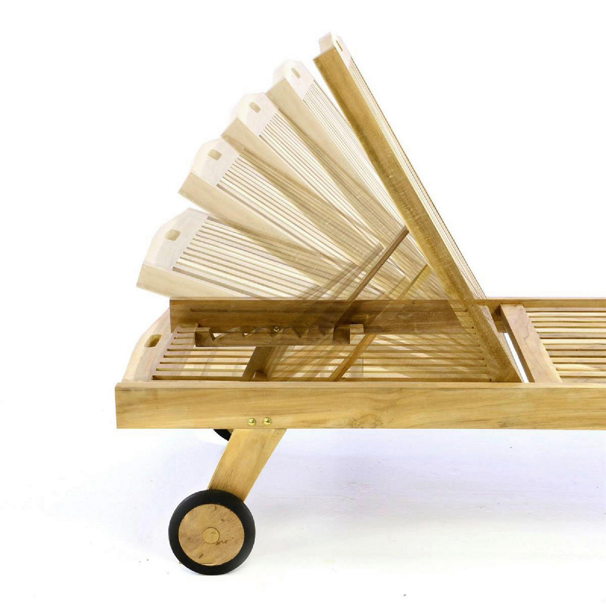 VCM Sonnenliege braun Holz B/H/L: ca. 57x34x200 cm Sonnenliege - braun (200,00/57,00/34,00cm) - VCM