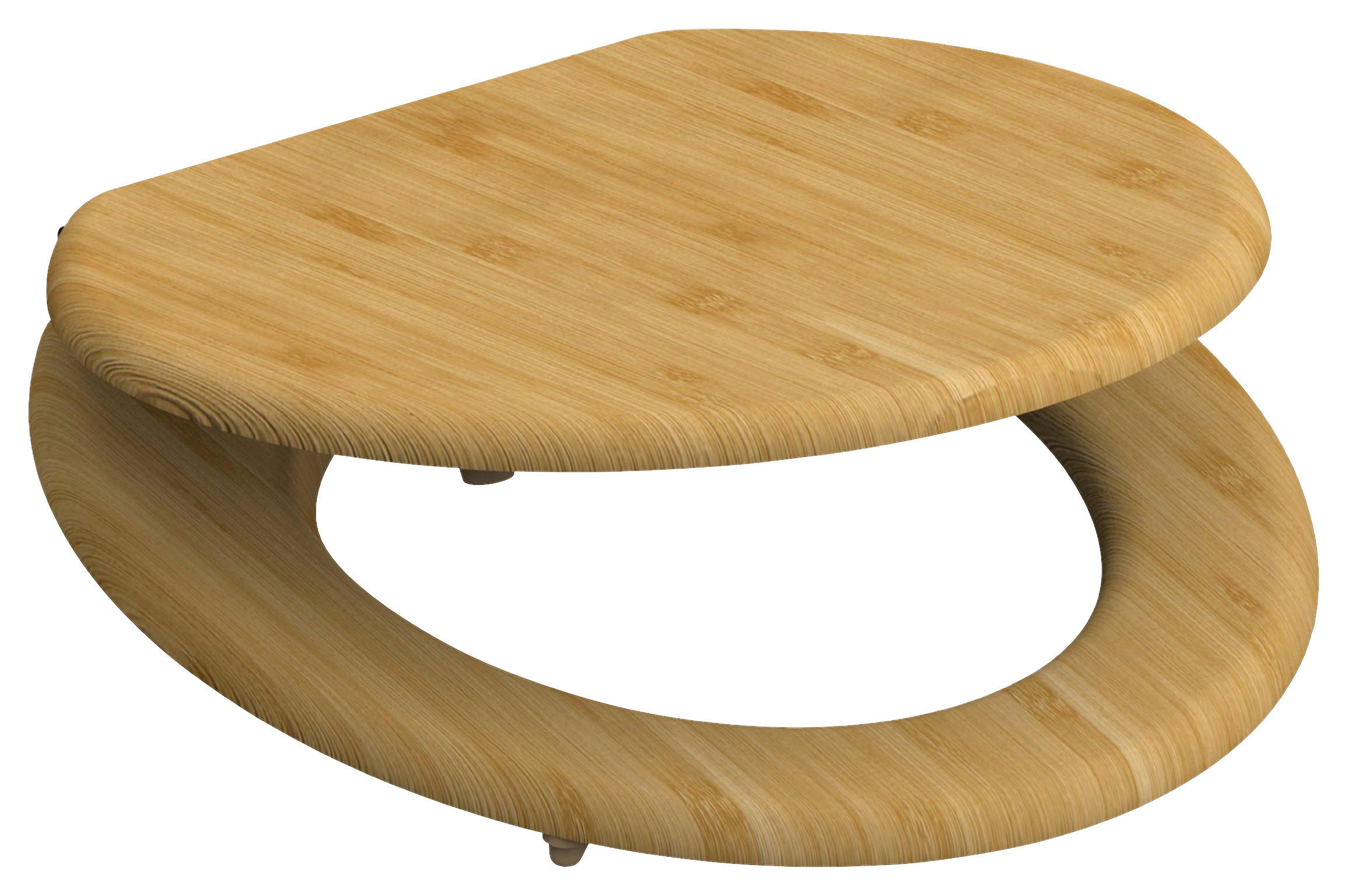 WC-Sitz NATURAL BAMBOO natur Bambus B/H/T: ca. 37,2x5,5x42,5 cm NATURAL BAMBOO - natur (37,20/5,50/42,50cm) - SCHÜTTE