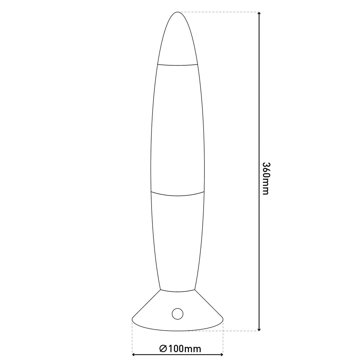 Näve Leuchten LED-Tischleuchte bunt Kunststoff B/H/T/D: ca. 10x36x10x10 cm GLITTER - bunt (10,00/36,00/10,00cm) - Näve Leuchten
