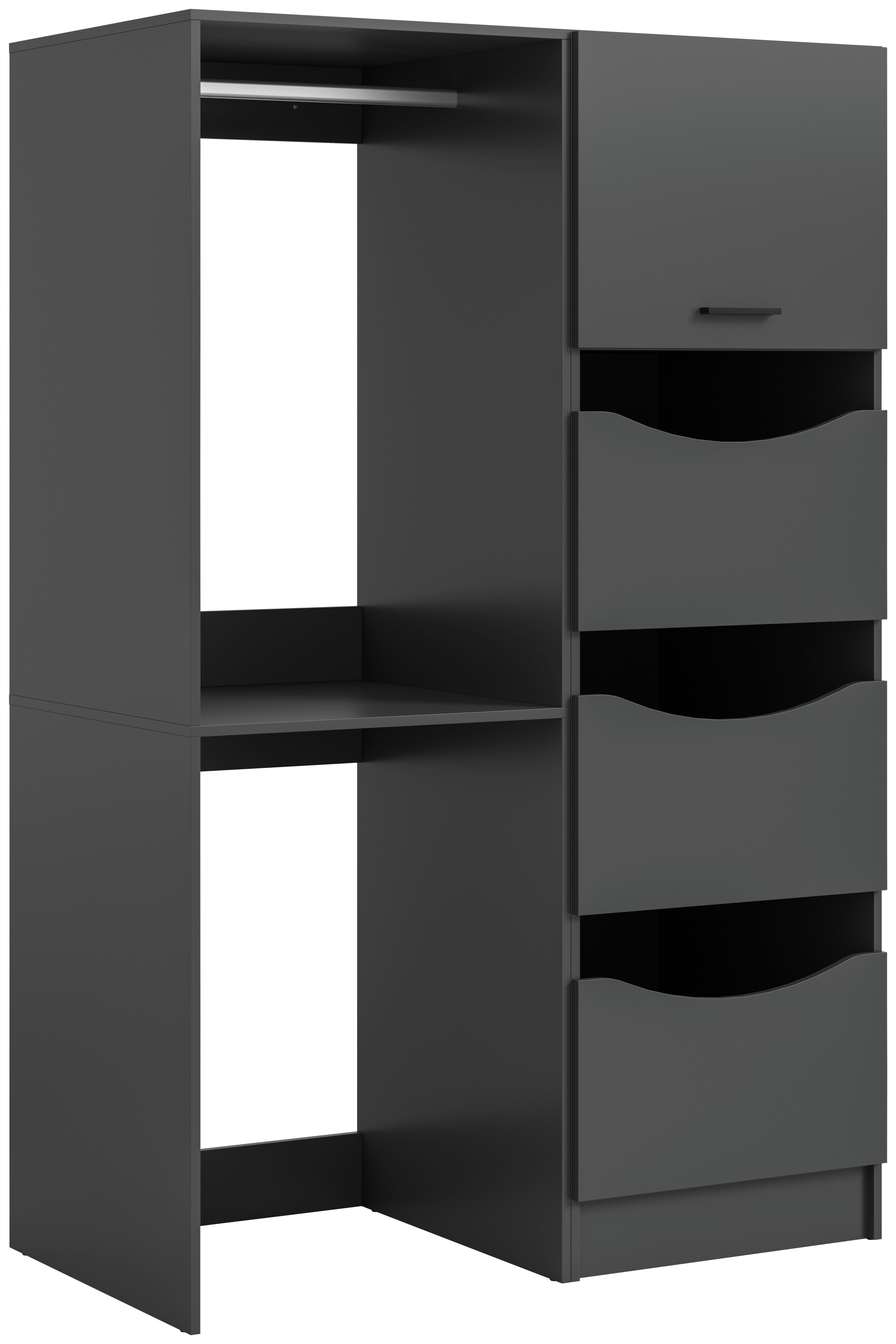 Waschmaschinenumbauschrank Free anthrazit B/H/T: ca. 126x195x68 cm Free - anthrazit (126,00/195,00/68,00cm) - xonox.home