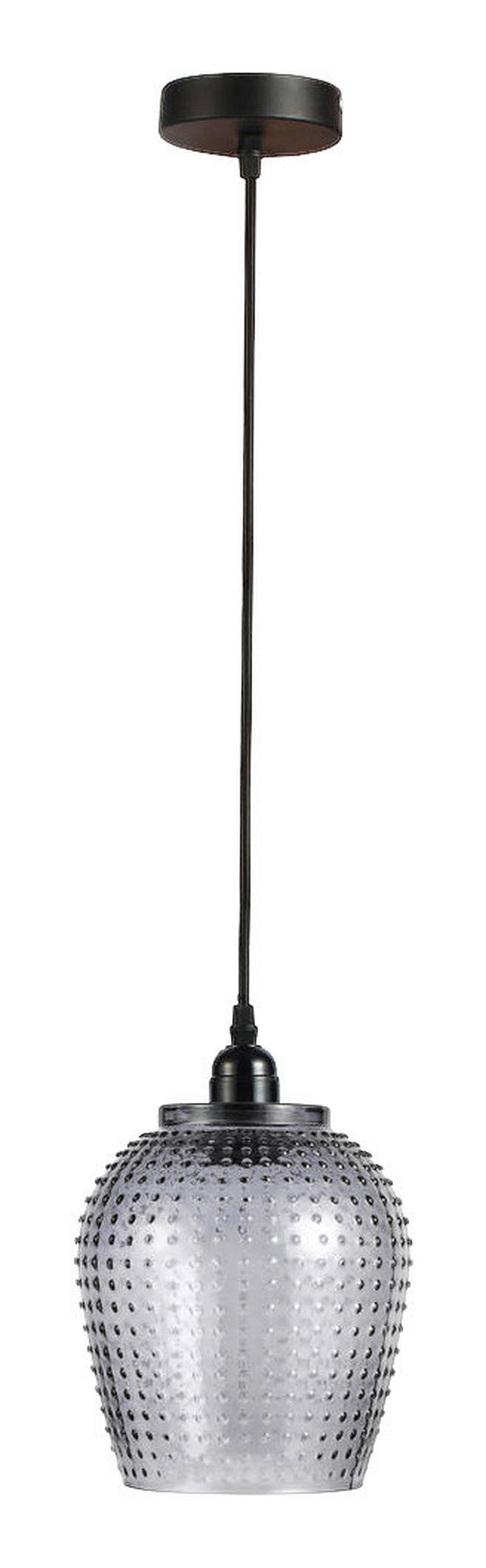 Kayoom Pendelleuchte Riva grau Glas B/H/L: ca. 18x27x18 cm E27 1 Brennstellen Riva - grau (18,00/18,00/27,00cm) - Kayoom