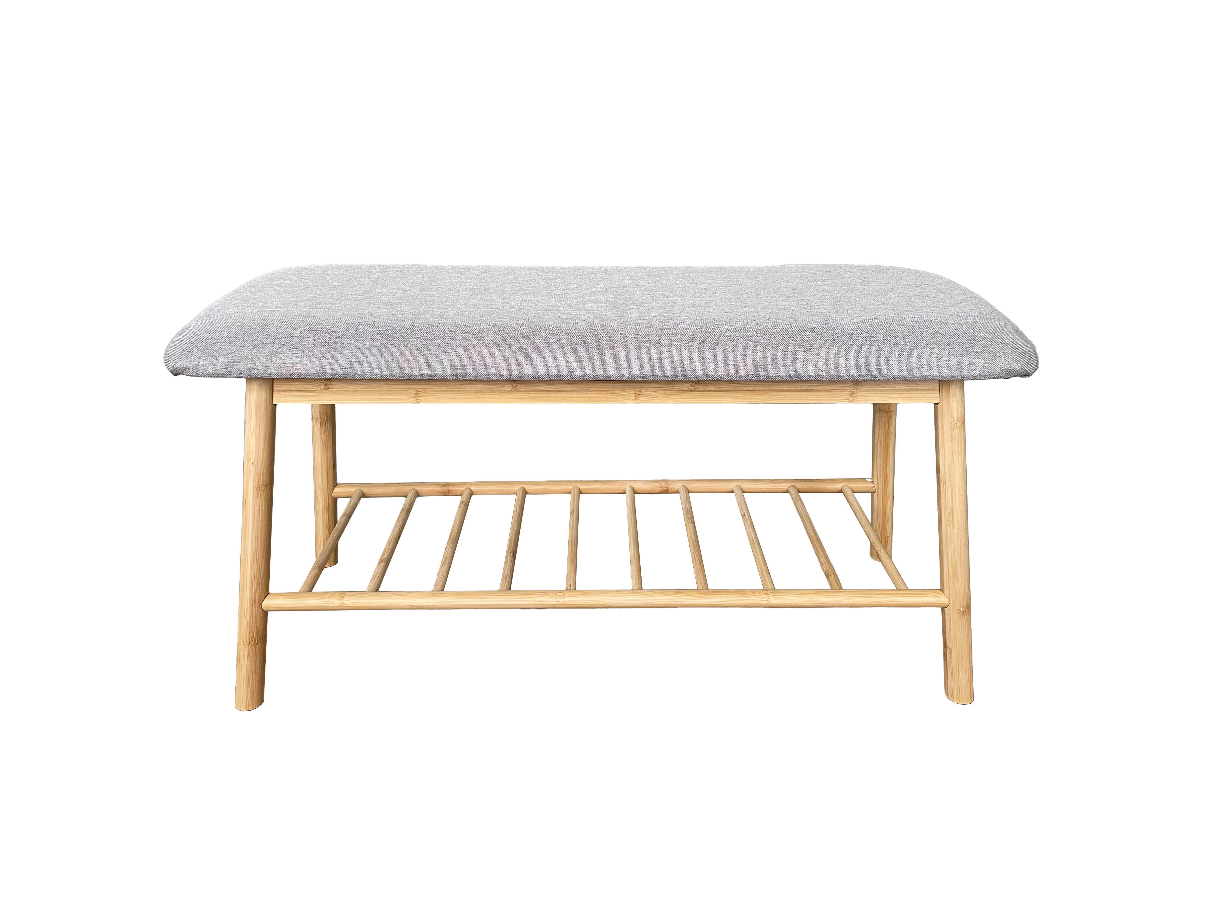Schuhbank Skandi Bambus B/H/T: ca. 90x45x34 cm Skandi - (90,00/45,00/34,00cm)