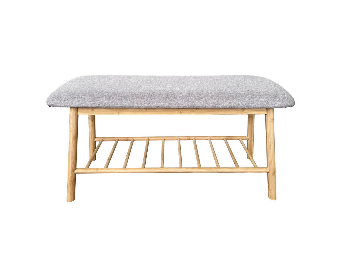 Schuhbank Skandi Bambus B/H/T: ca. 90x45x34 cm Skandi - (90,00/45,00/34,00cm)