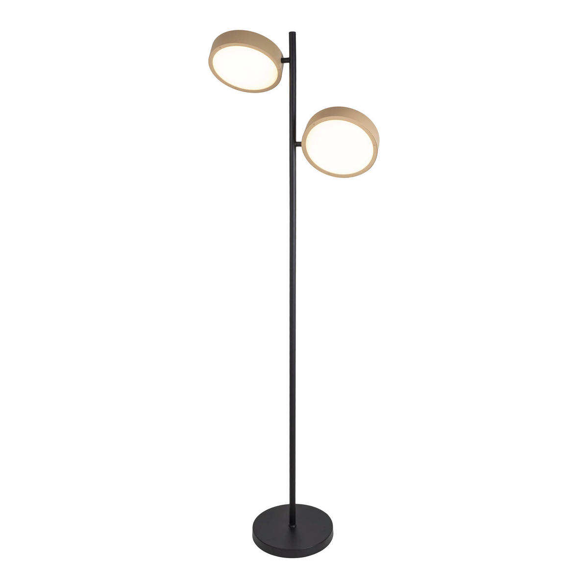 Näve Leuchten LED-Stehleuchte beige Kunststoff Metall B/H/T: ca. 53x165x28 cm TESSA - beige (53,00/165,00/28,00cm) - Näve Leuchten
