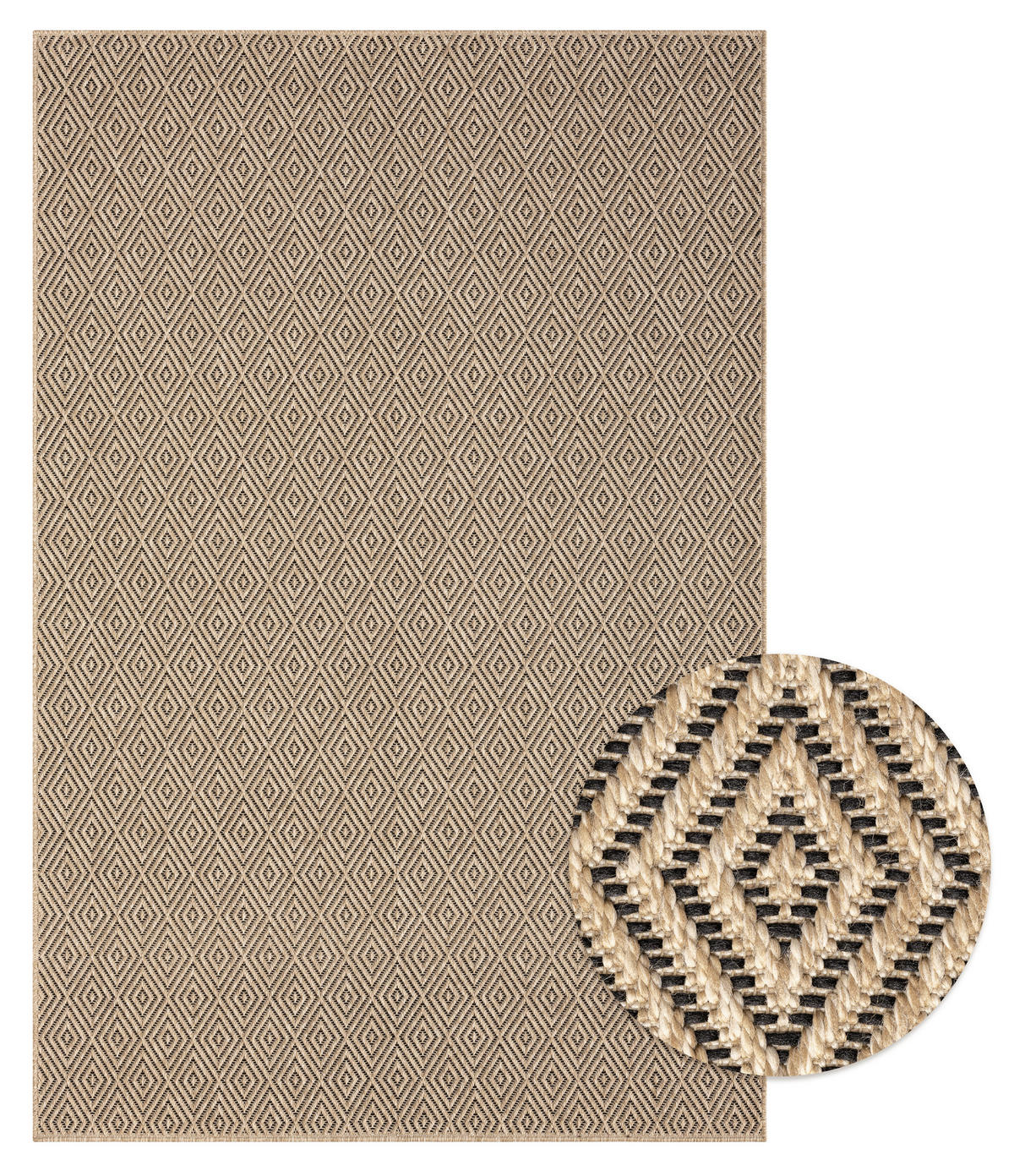 Merinos Teppich Kenzy natur B/L: ca. 140x200 cm Kenzy - natur (140,00/200,00cm) - Merinos