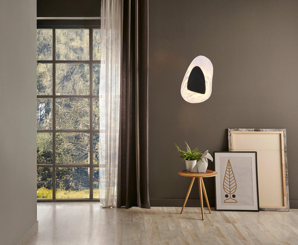 GLOBO LED-Wandleuchte DORSEY 78411S klar schwarz Metall B/H: ca. 20,3x31,5 cm 1 Brennstellen DORSEY - klar/schwarz (20,30/31,50cm) - GLOBO