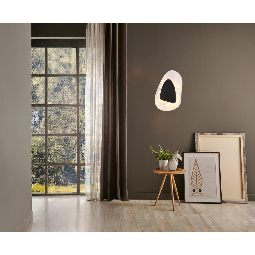 Thumbnail - GLOBO LED-Wandleuchte DORSEY 78411S klar schwarz Metall B/H: ca. 20,3x31,5 cm 1 Brennstellen