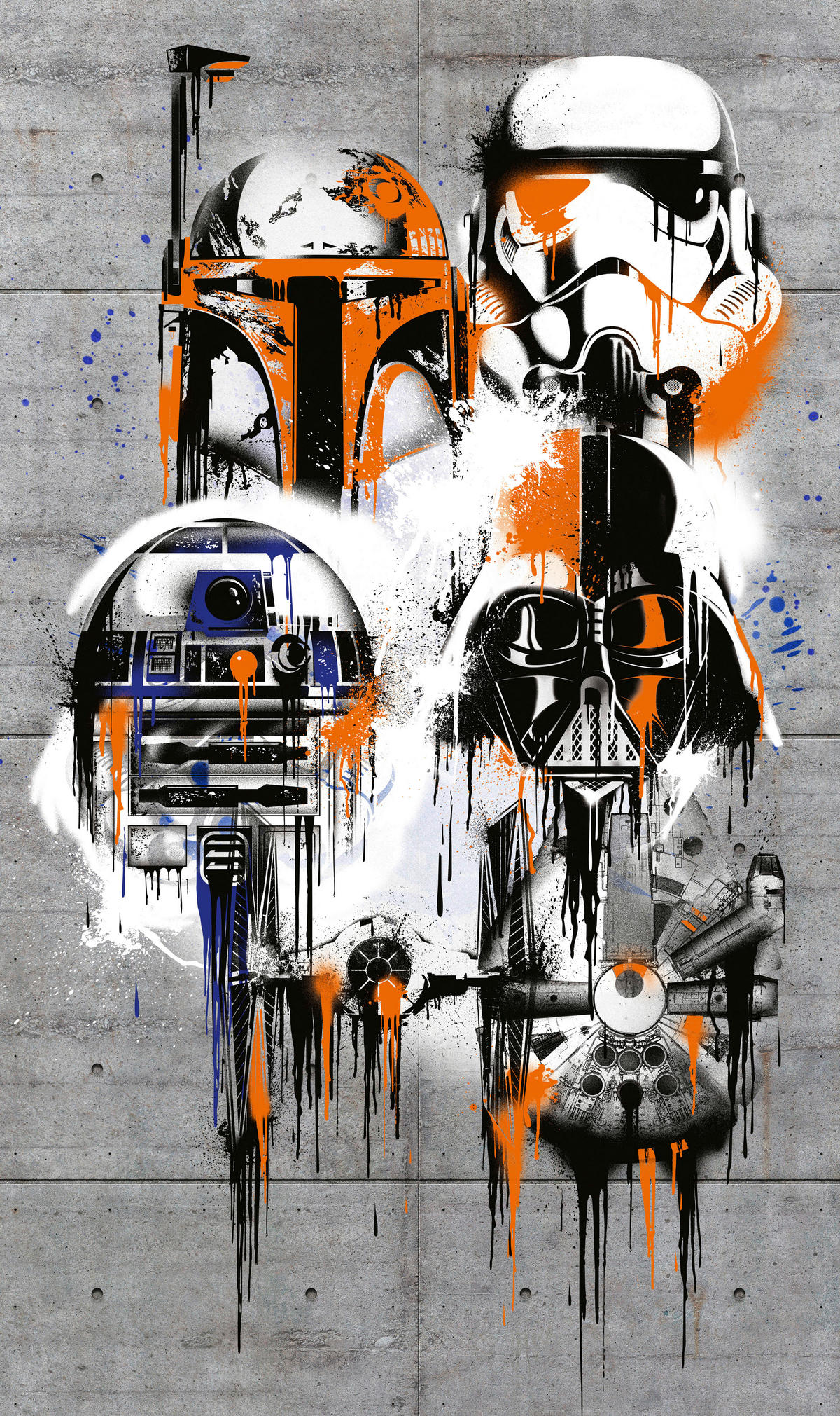 Komar Fototapete Star Wars Celebrate The Galaxy B/L: ca. 120x200 cm Star Wars Celebrate The Galaxy - (120,00/200,00cm) - Komar