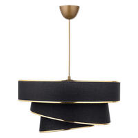 Opviq Pendelleuchte gold schwarz B/H/T/L/D: ca. 40x72x40x40x40 cm E27 1 Brennstellen Couper - gold/schwarz (40,00/40,00/72,00cm) - Opviq