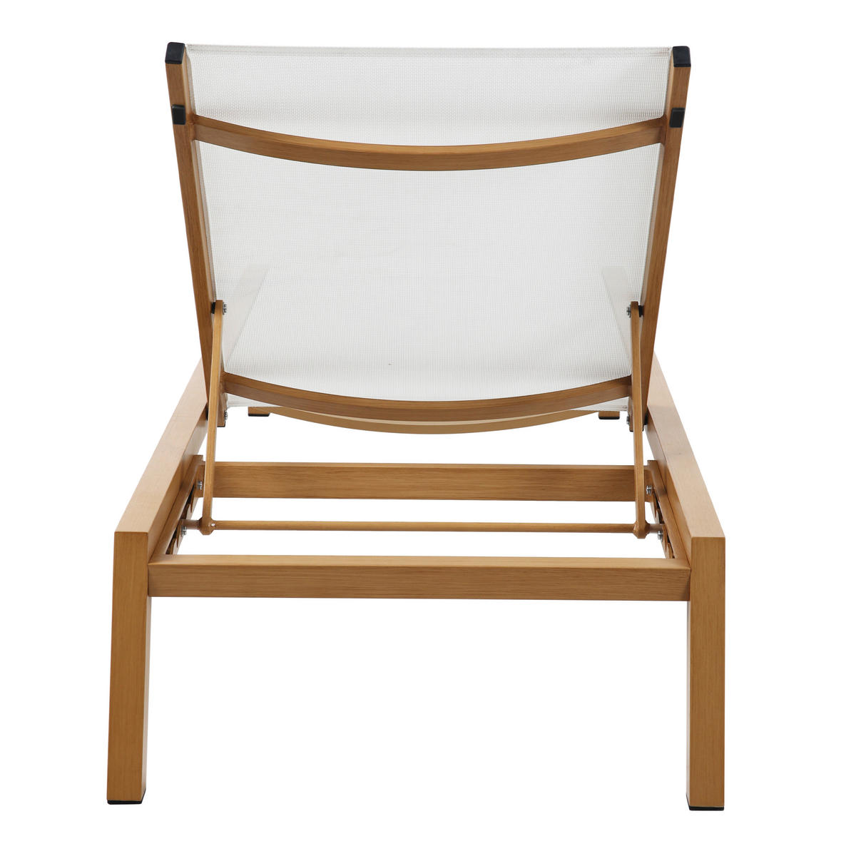 AXI Outdoor Living Gartenliege Logan braun Textil B/H/L: ca. 70x30x193 cm Logan - braun/creme (193,00/70,00/30,00cm) - AXI Outdoor Living