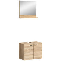 Badezimmer-Set BOSTON Eiche Sonoma Nachbildung B/H/T: ca. 57x186x33 cm BOSTON - Eiche (57,00/186,00/33,00cm) - xonox.home