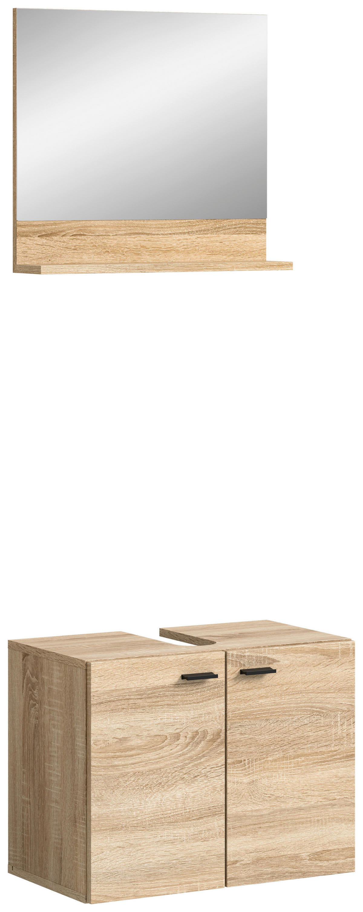 Badezimmer-Set BOSTON Eiche Sonoma Nachbildung B/H/T: ca. 57x186x33 cm BOSTON - Eiche (57,00/186,00/33,00cm) - xonox.home