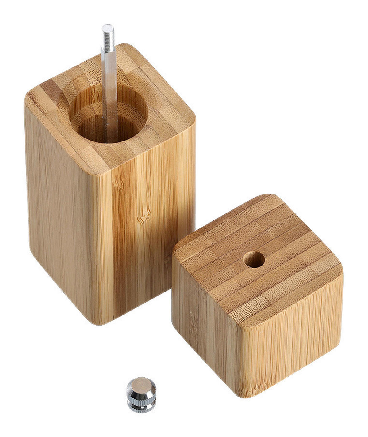 Zeller Salz-/Pfefferstreuer natur Bambus H: ca. 15 cm Salz-/Pfeffermühle - natur (15,00cm) - Zeller