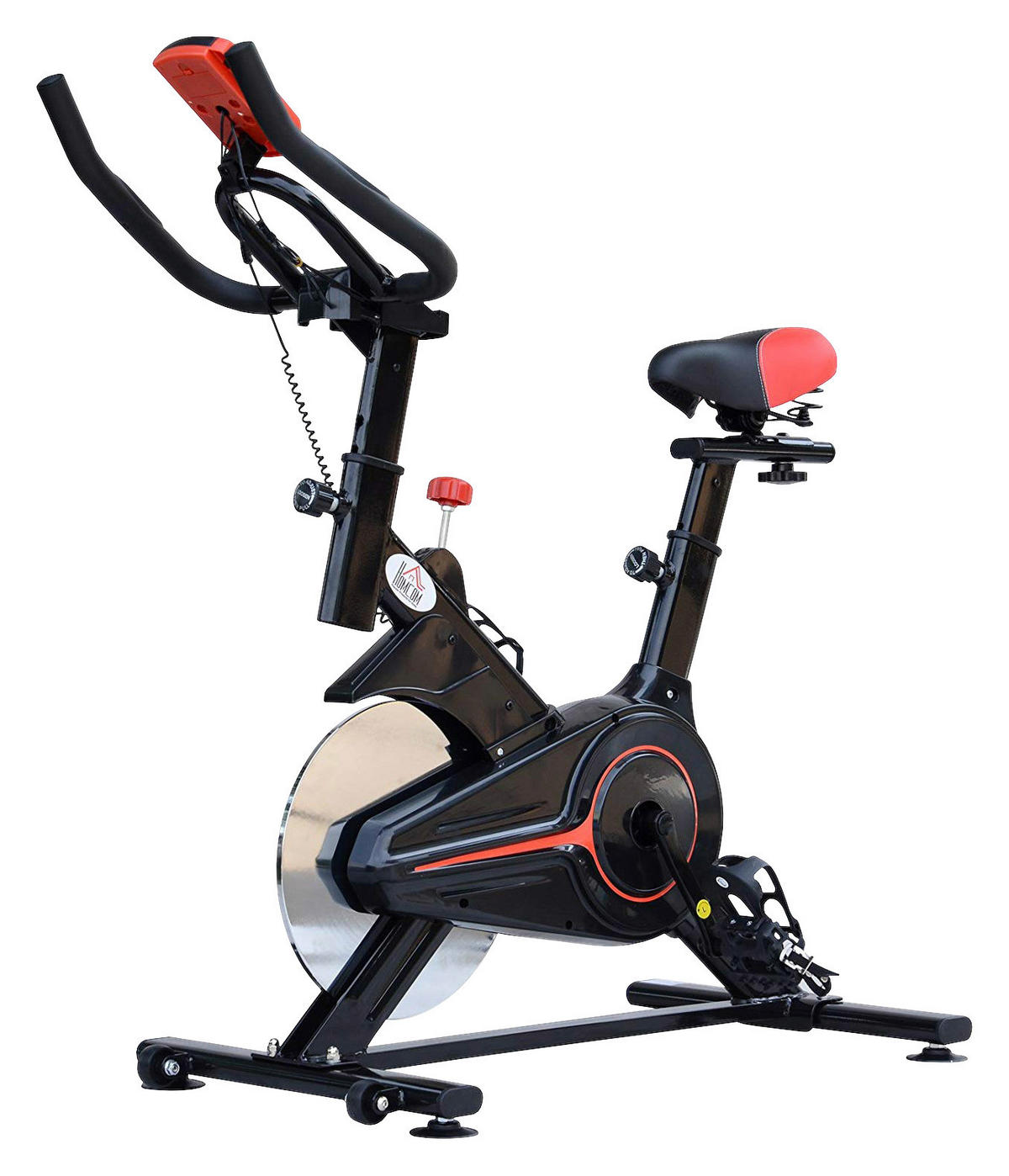 HOMCOM Fitnessfahrrad schwarz Stahl B/H/L: ca. 47x104x102 cm Fitnessfahrrad - schwarz (102,00/47,00/104,00cm) - HOMCOM