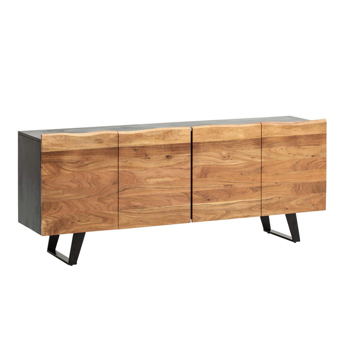 Sideboard braun B/H/T: ca. 180x75x45 cm Sideboard - braun (180,00/75,00/45,00cm) - Wohnling