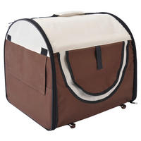 PawHut Hundetransportbox mokka braun Stoff B/H/L: ca. 46x51x61 cm Hundetransportbox - creme/mokka braun (61,00/46,00/51,00cm) - PawHut