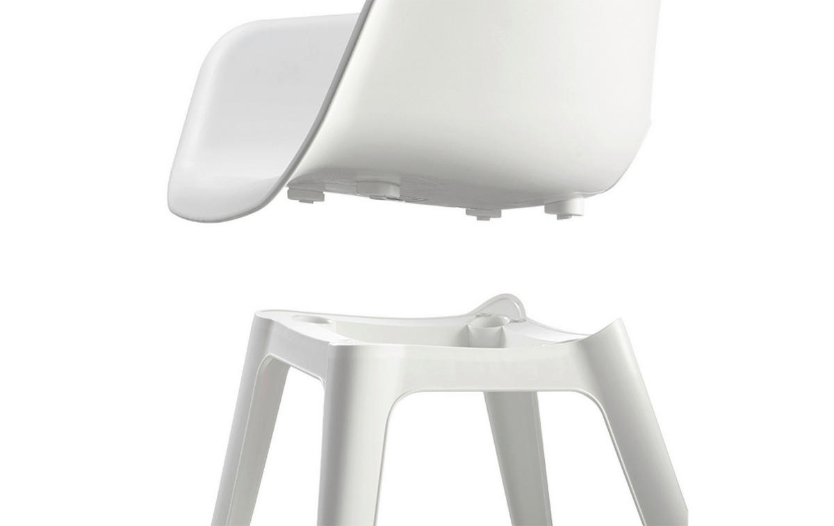 Jardin Gartenstuhl Akola weiß Polypropylen B/H/L: ca. 60x62x60 cm Akola - weiß (60,00/60,00/62,00cm) - Jardin