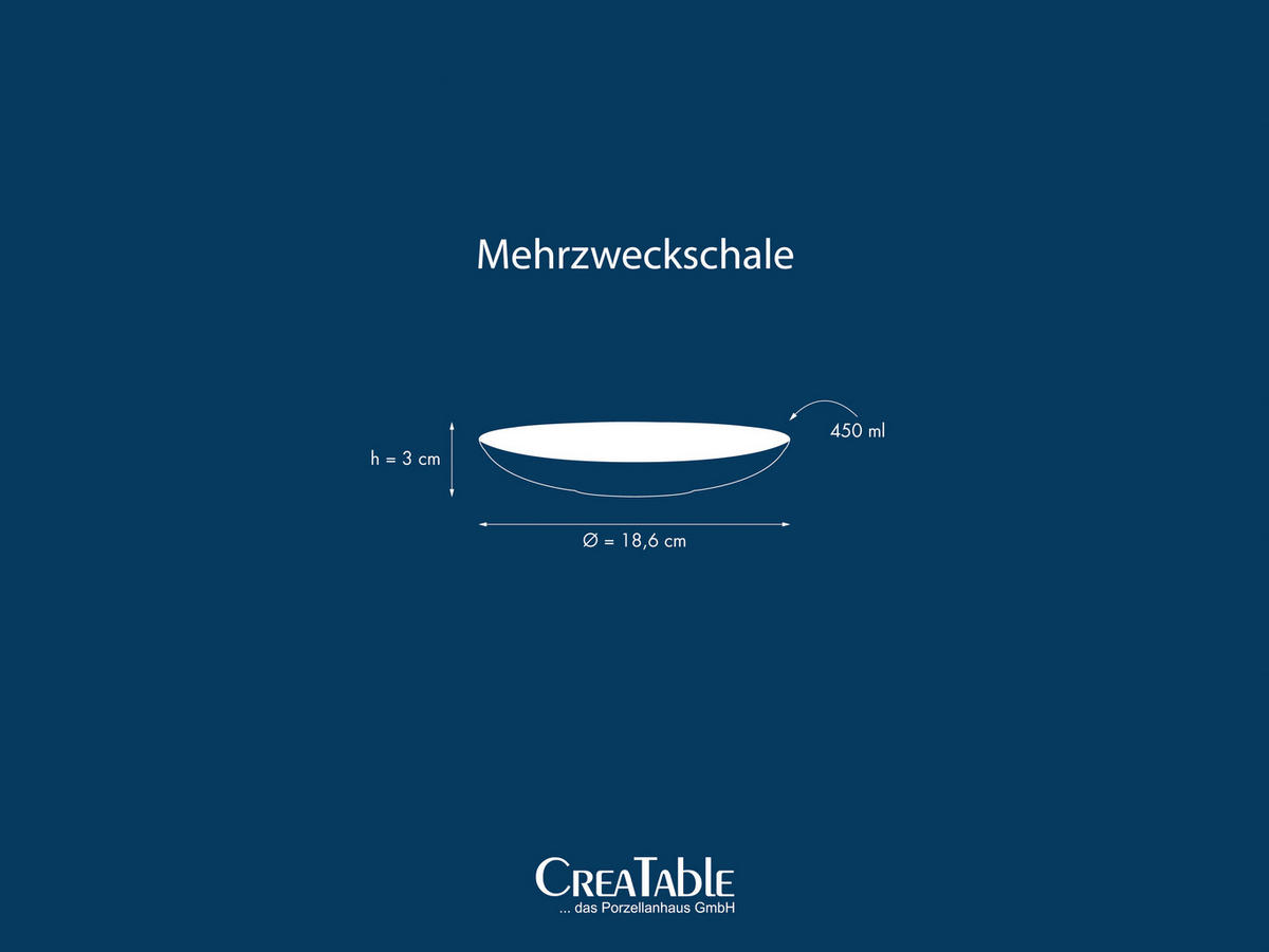 CreaTable Mehrzweckschalen Freunde des Waldes braun Steinzeug D: ca. 18,6 cm Freunde des Waldes - beige/braun (18,60cm) - CreaTable