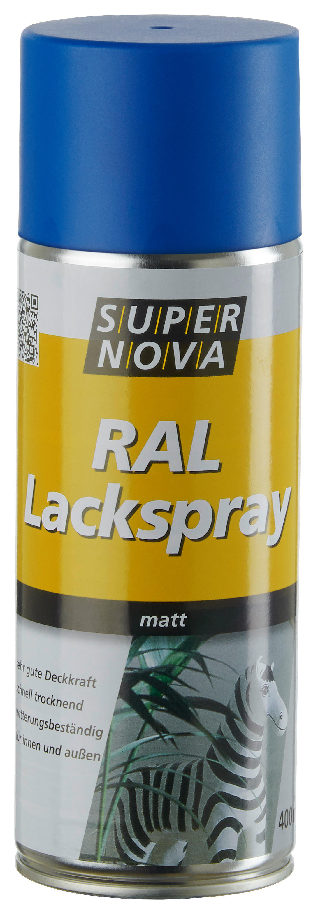 Super-Nova Lackspray enzianblau matt ca. 0,4 l Lackspray 400ml - enzianblau (400ml) - Super-Nova