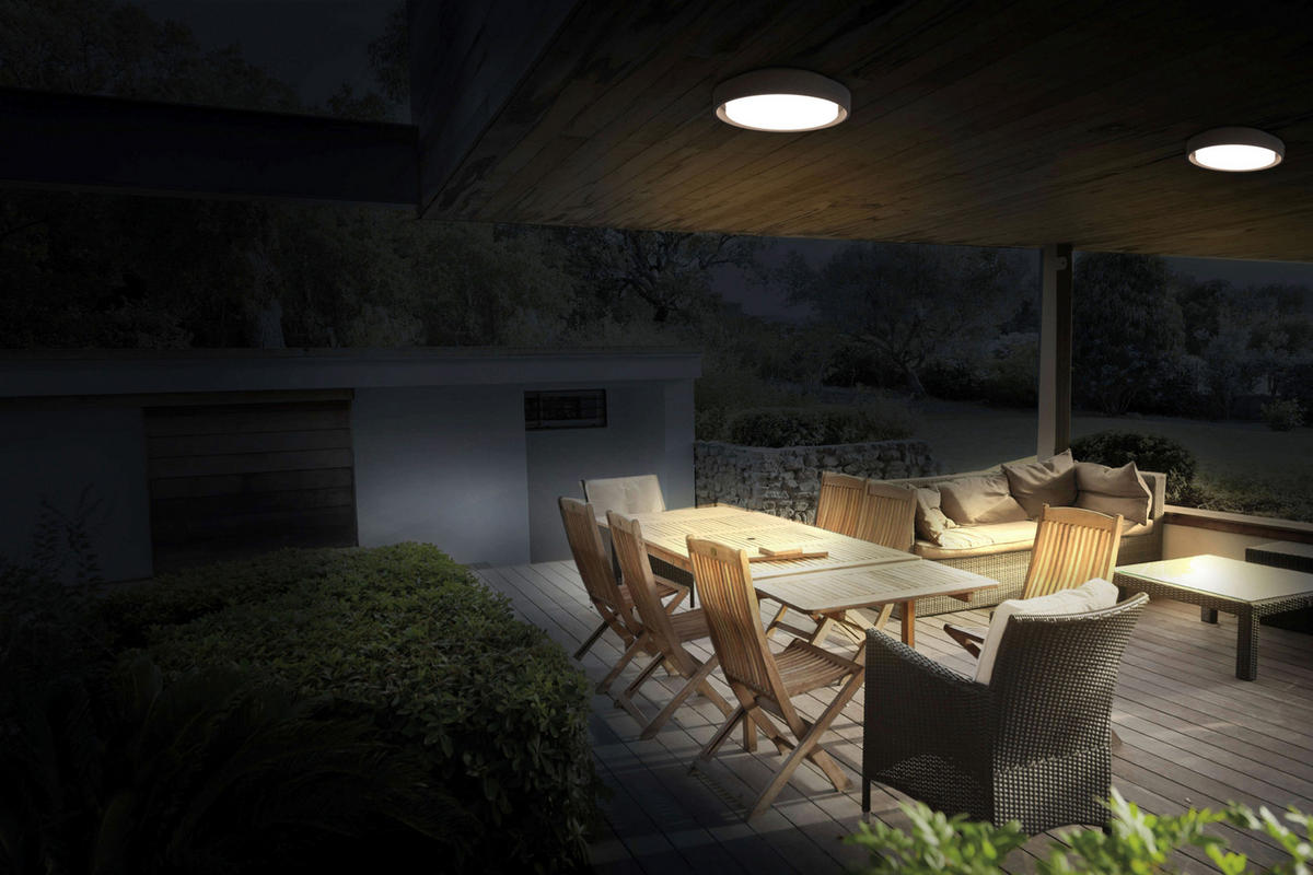 Näve Leuchten LED-Deckenleuchte anthrazit Metall Kunststoff B/H/T/D: ca. 27x5,3x27x27 cm MIO - anthrazit (27,00/5,30/27,00cm) - Näve Leuchten