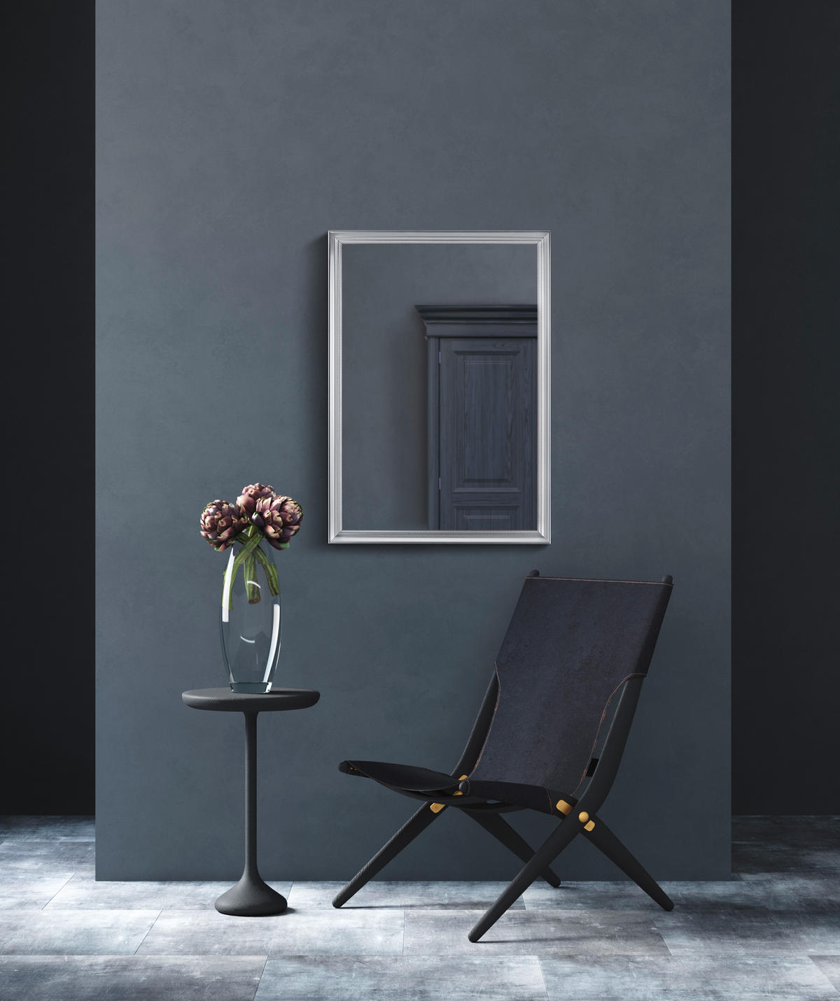 Rahmenspiegel Karina B/H/T: ca. 50x70x2 cm Karina - weiß (50,00/70,00/2,00cm)