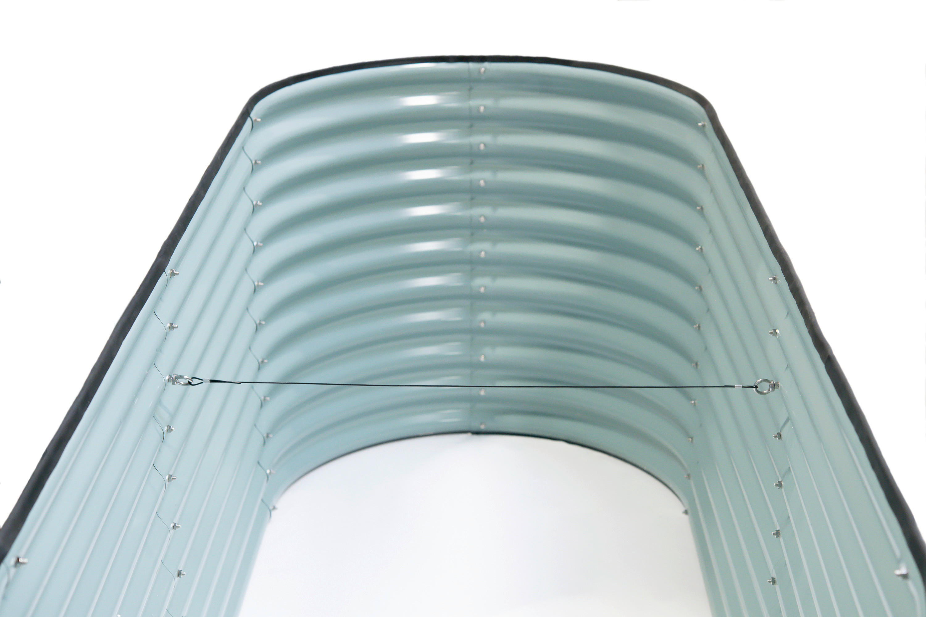 Westmann Hochbeet Oval anthrazit Metall B/H/L: ca. 80x82x240 cm Oval - anthrazit (240,00/80,00/82,00cm) - Westmann