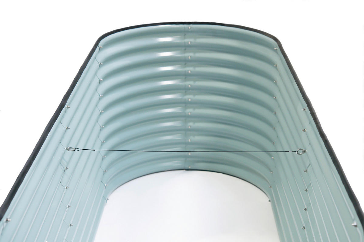 Westmann Hochbeet Oval anthrazit Metall B/H/L: ca. 80x82x240 cm Oval - anthrazit (240,00/80,00/82,00cm) - Westmann