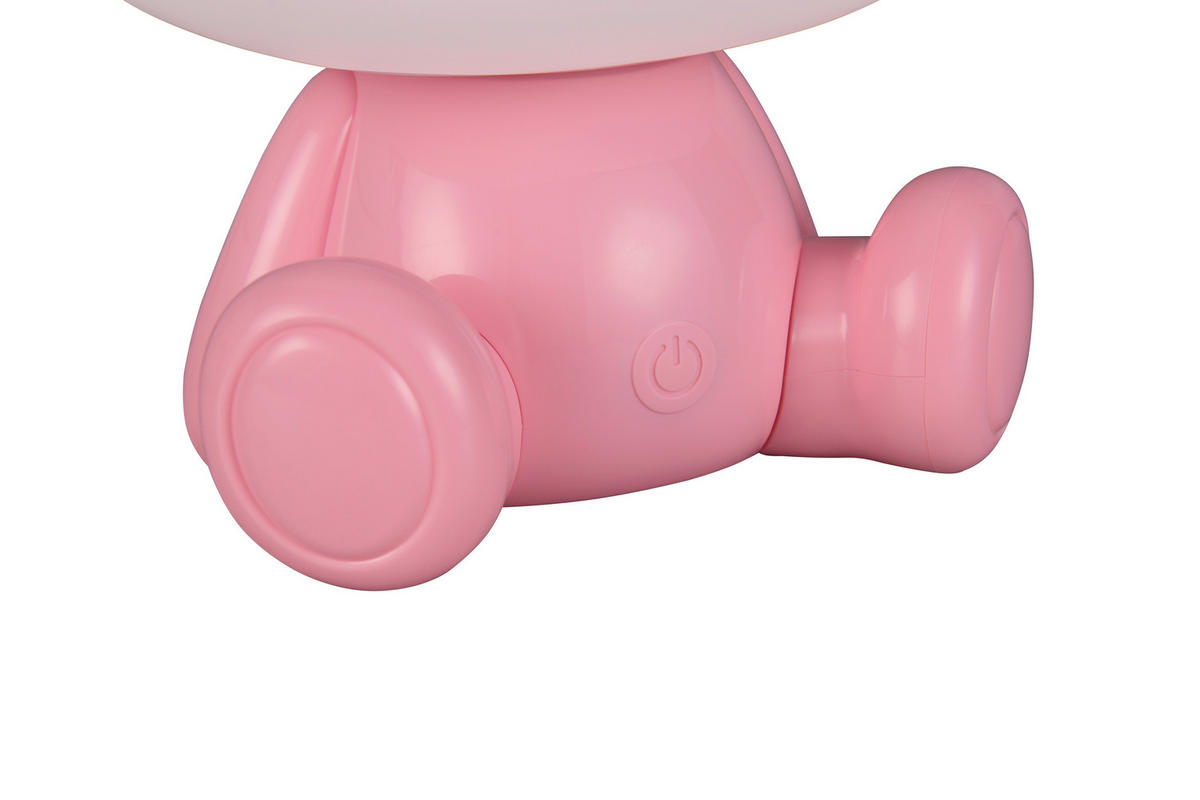 Reality LED Tischleuchte HOPPER pink Kunststoff B/H/T: ca. 19,5x24,5x16,5 cm 1 Brennstellen Hopper - pink (19,50/24,50/16,50cm) - Reality