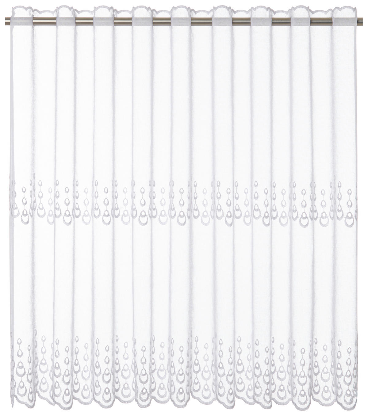 Scheibengardine Baldric weiß B/L: ca. 140x75 cm Baldric - weiß (140,00/75,00cm) - POCOline