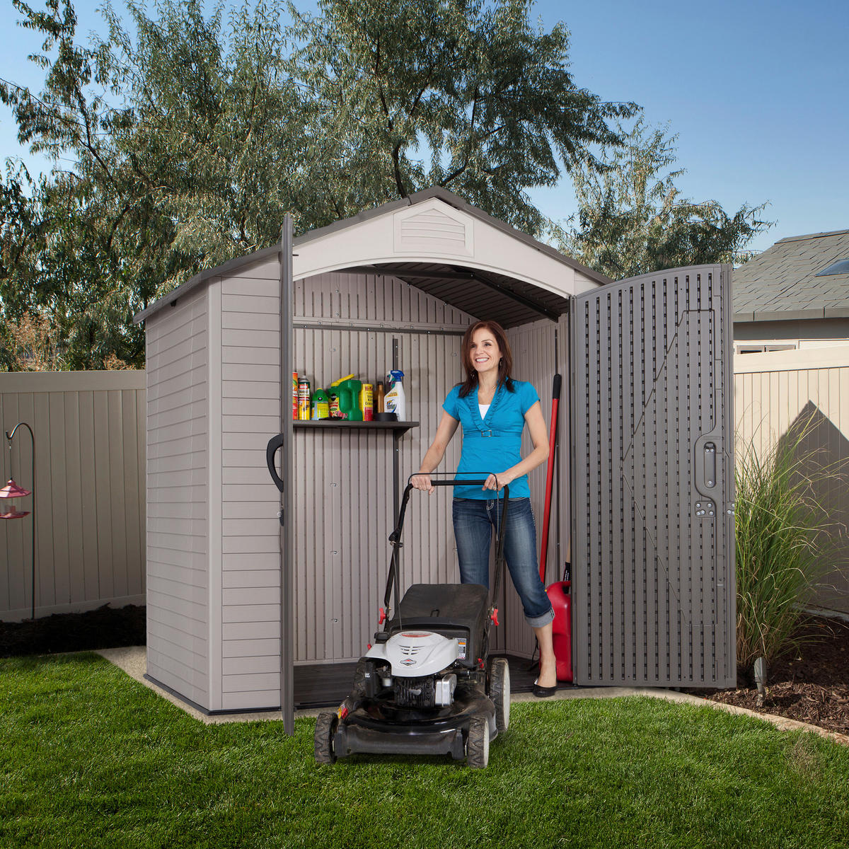 Lifetime Gartenhaus Starlet Lichtgrau B/H/L: ca. 215x228x143 cm Starlet - Lichtgrau (143,00/215,00/228,00cm) - Lifetime
