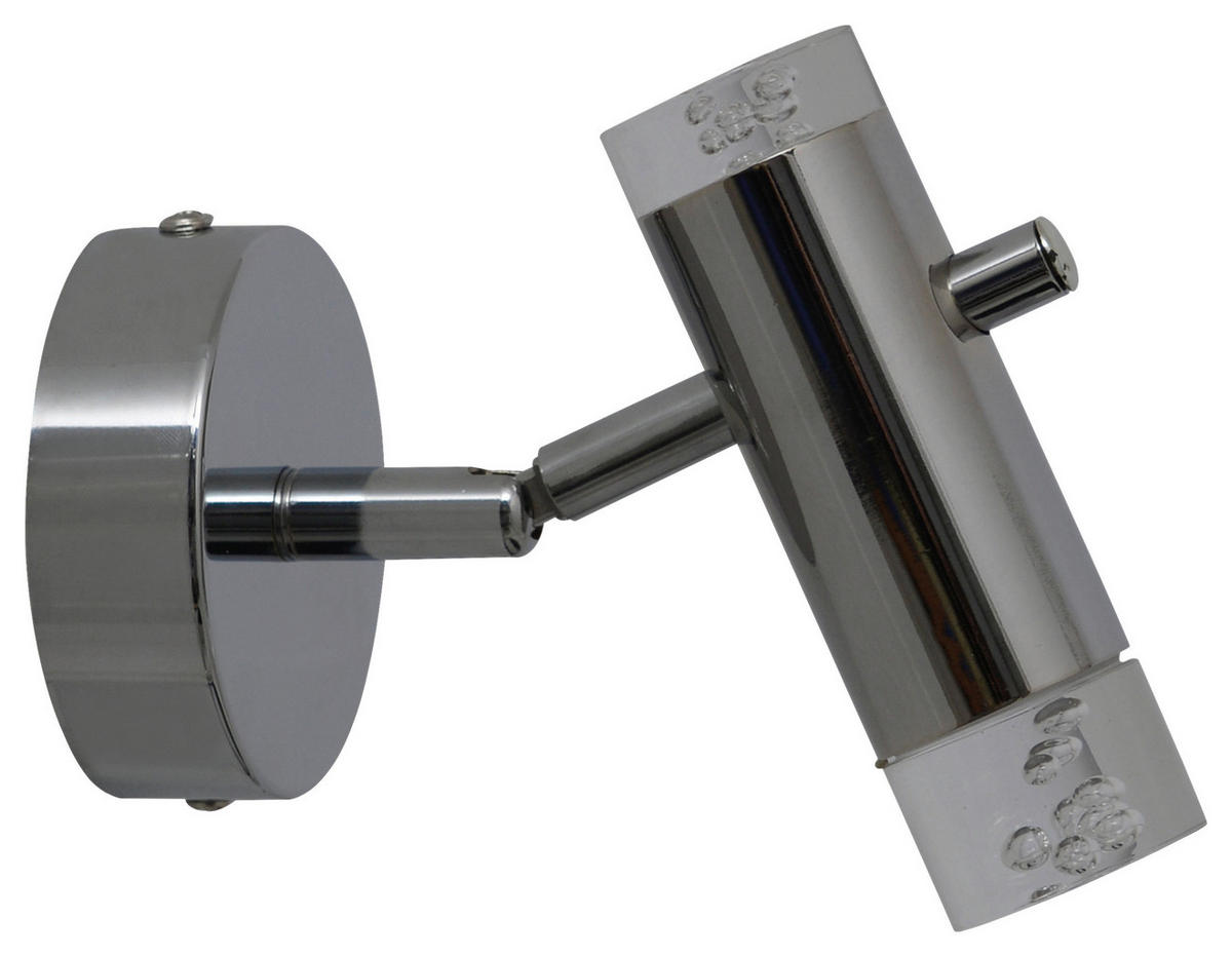 Näve Leuchten Deckenleuchte 1235842 Chrom Kunststoff Metall B/H/T: ca. 9,7x15,5x14,5 cm 1 Brennstellen Garda - Chrom (9,70/15,50/14,50cm) - Näve Leuchten
