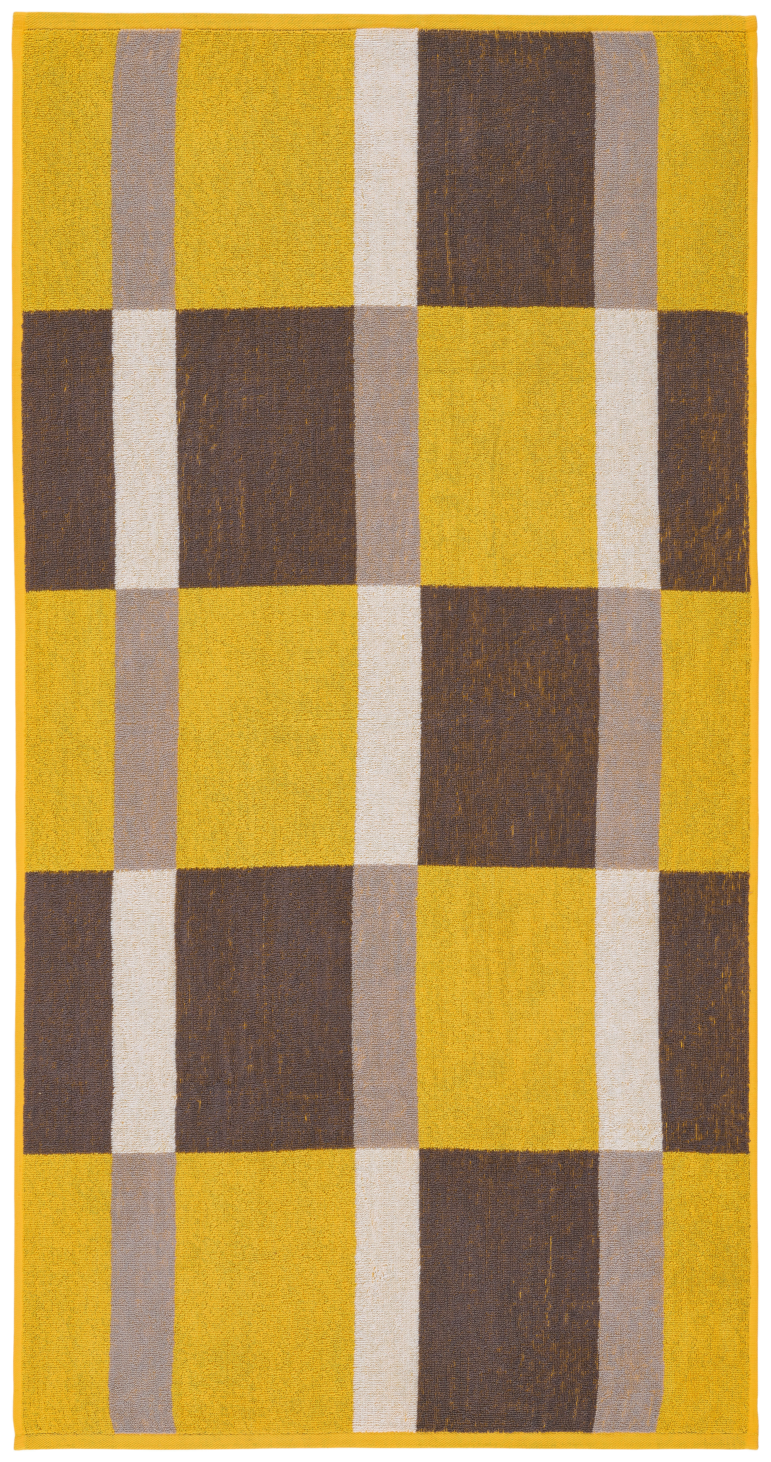 Duschtuch Duschtuch_Jacquard Karo - gelb (70,00/140,00cm)