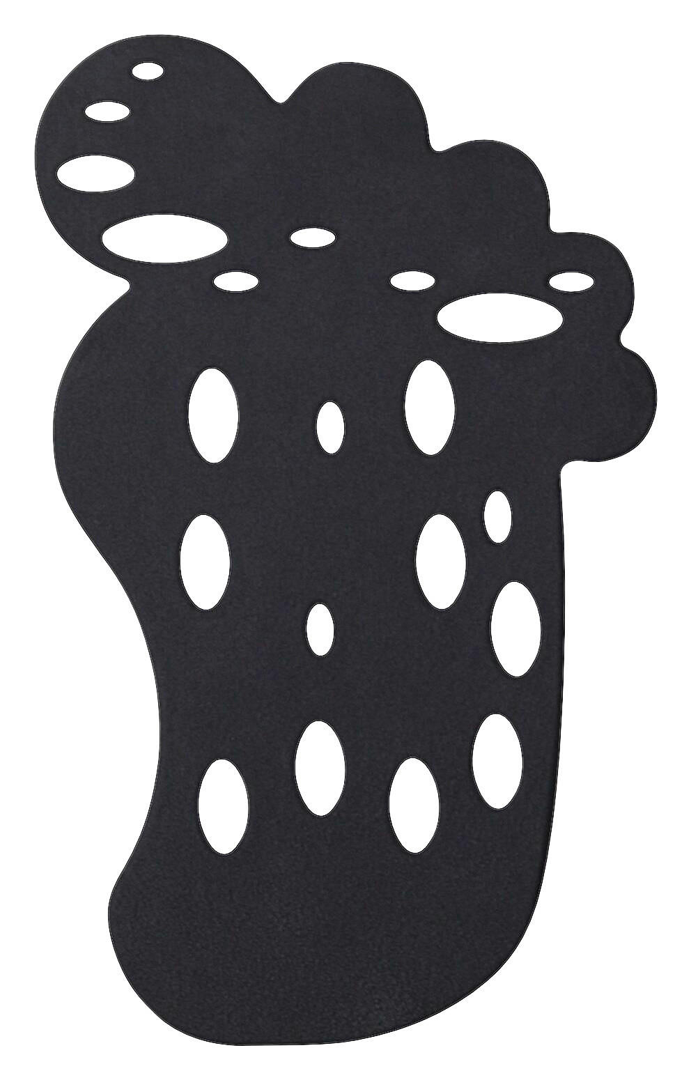 Wanneneinlage anthrazit Kunststoff Anti-Rutsch-Figur_Fuß_6erSet anth - anthrazit (13,00/11,00cm) - Acus