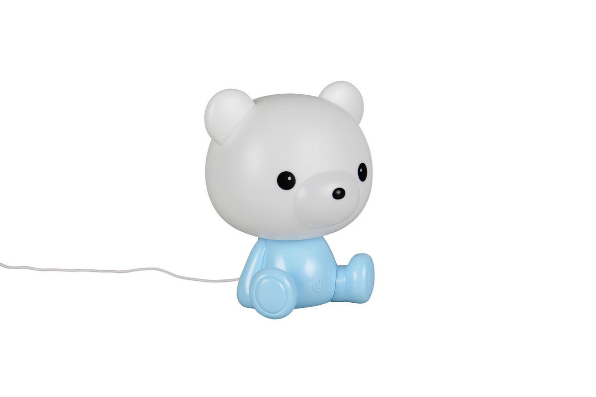 Reality LED Tischleuchte CUTIE blau Kunststoff B/H/T: ca. 21x25,5x19 cm 1 Brennstellen Cutie - blau (21,00/25,50/19,00cm) - Reality