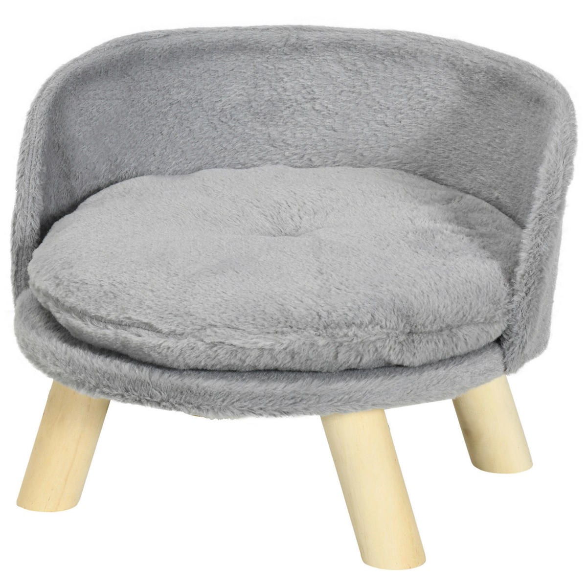 PawHut Haustierbett grau Polyester B/H/L: ca. 40,5x33x40,5 cm Haustierbett - grau (40,50/40,50/33,00cm) - PawHut