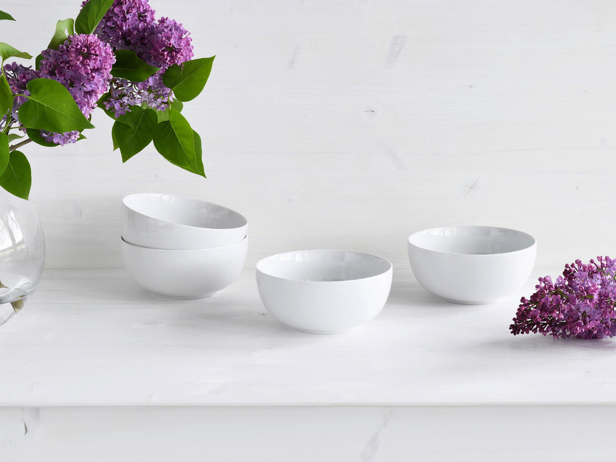 CreaTable Schüssel-Set Allround Weiss weiß Porzellan Allround Weiss - weiß - CreaTable