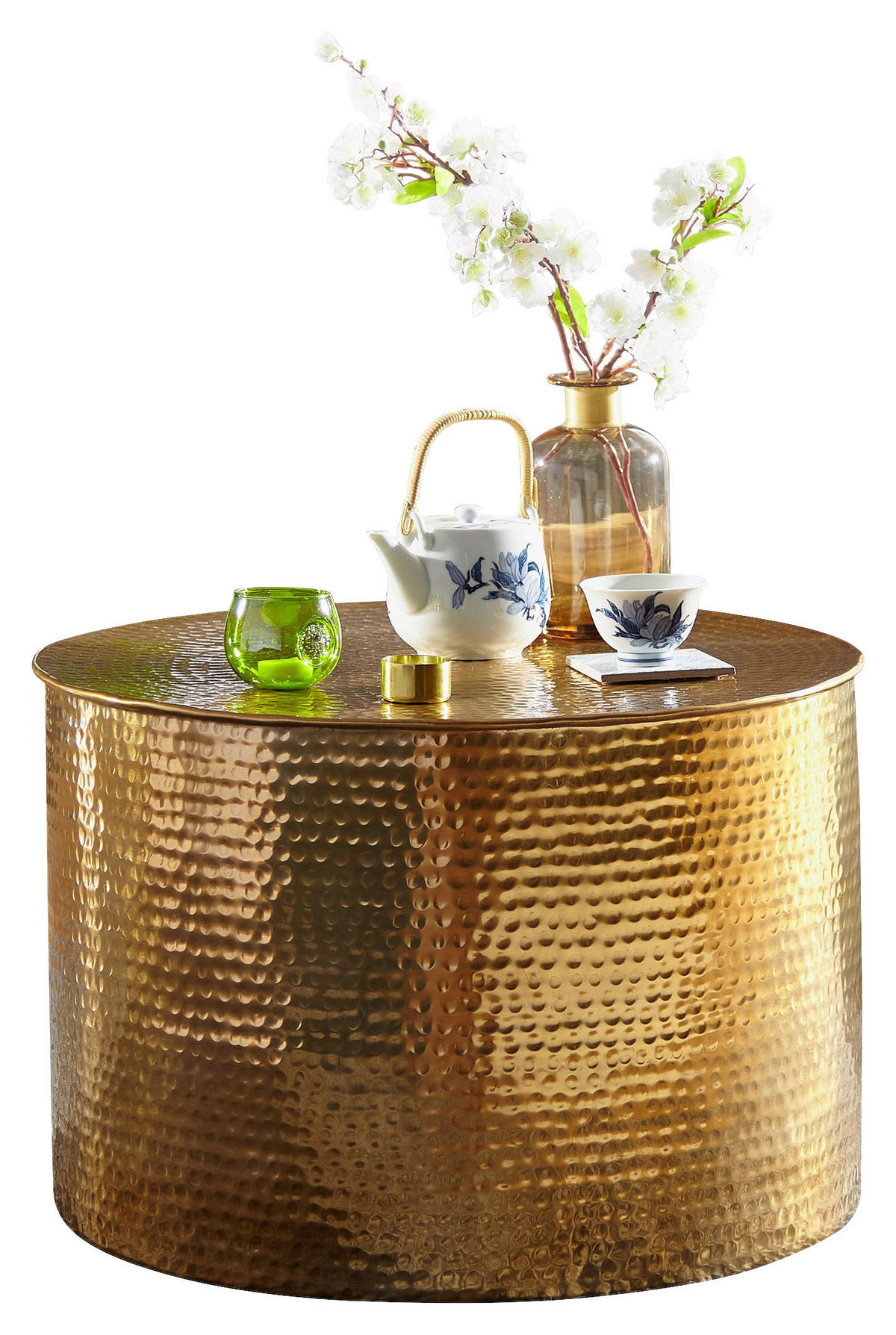Couchtisch gold H: ca. 40 cm Couchtisch - gold (40,00cm) - Wohnling