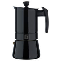 BERGNER Kaffeemaschine schwarz Edelstahl B/H/L: ca. 10,4x20,3x13,1 cm COPPER - schwarz (13,10/10,40/20,30cm) - BERGNER