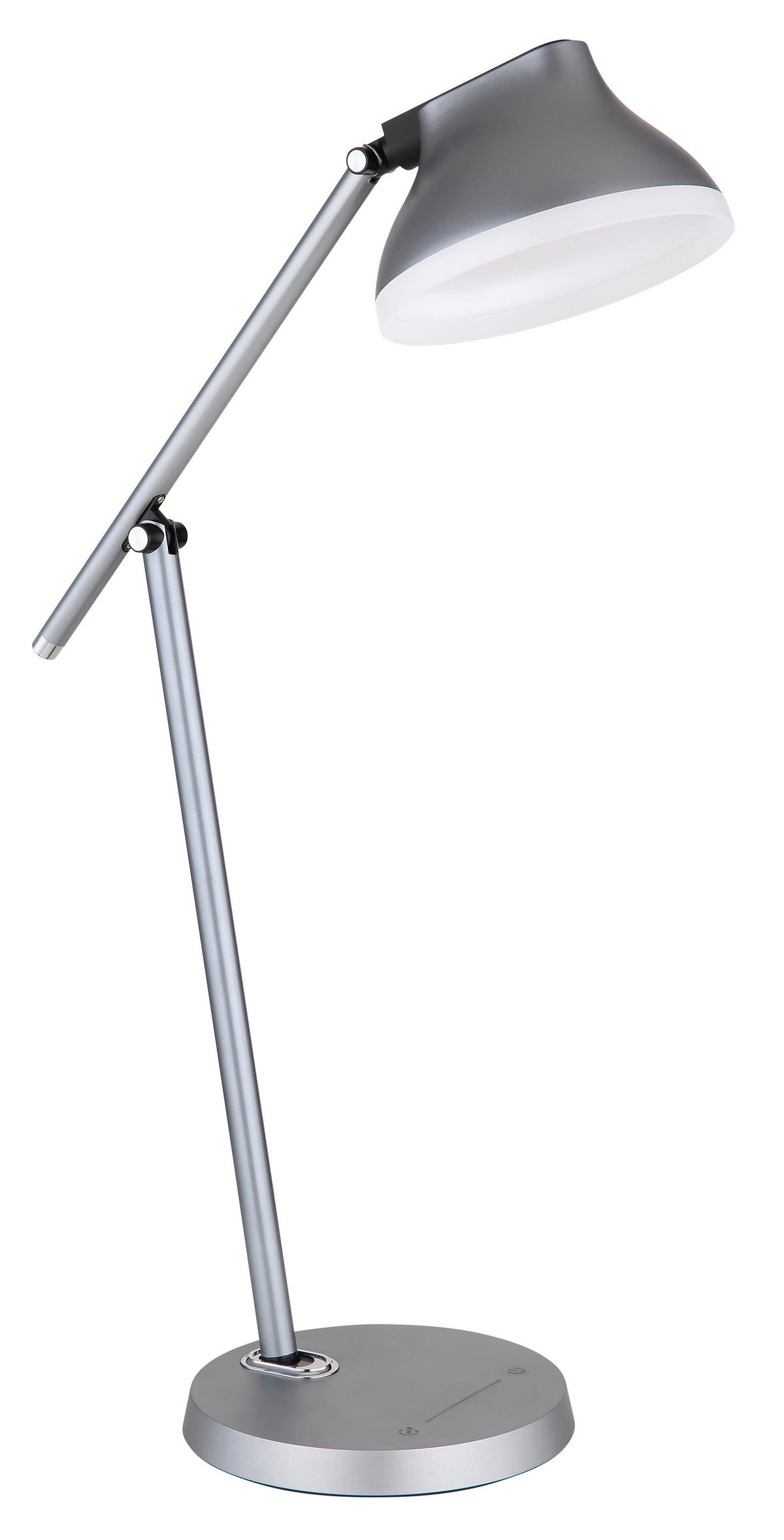 GLOBO LED-Schreibtischleuchte Halvar 58437G grau Alu Kunststoff H: ca. 76 cm Halvar - grau (76,00cm) - GLOBO